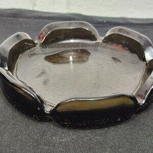 Vintage MCM Style Glass Ashtray